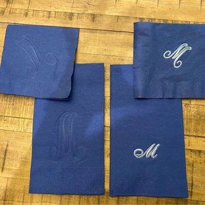 NAVY NAPKINS with “M” imprint (900 of them!!)